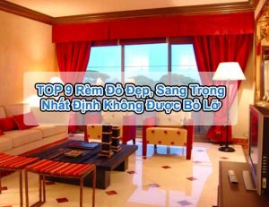 Rèm đỏ sang trọng